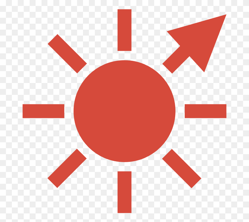 689x689 Sun Icon Red, Outdoors, Nature, Sky HD PNG Download