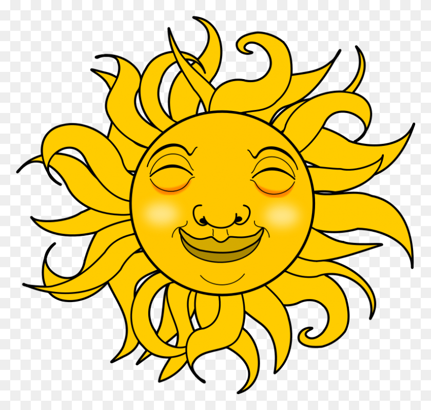 792x750 Sun Looking Clipart Gif, Nature, Outdoors, Sky HD PNG Download