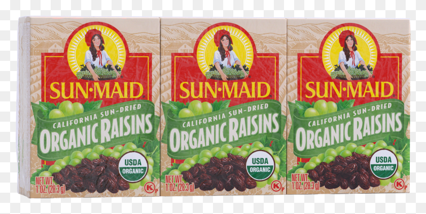 2404x1116 Sun Maid Organic Raisins 1 Oz 6 Ct Sun Maid Raisins HD PNG Download
