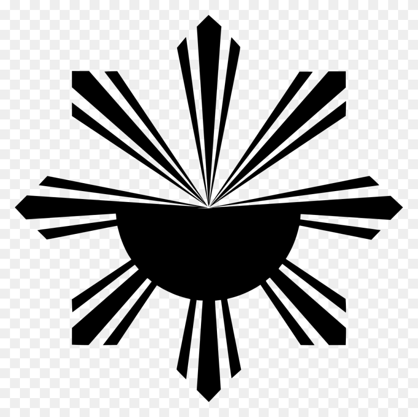 1024x1022 Солнце Филиппинский Флаг Вектор, Серый, Мир Варкрафта Hd Png Скачать