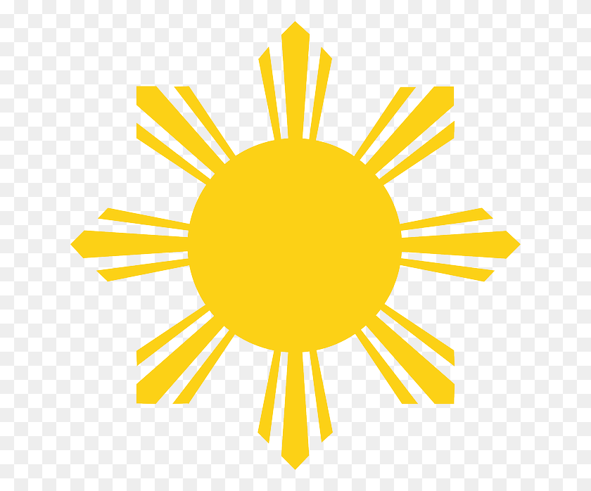 640x638 Солнце Филиппинский Флаг Вектор, Лампа, Солнечный Свет, Небо Hd Png Скачать
