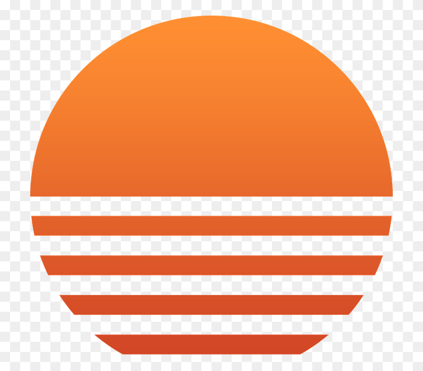 721x678 Солнце Закат Красный Оранжевый Восход Солнца Летний Пляж Закат, Логотип, Символ, Товарный Знак Hd Png Скачать