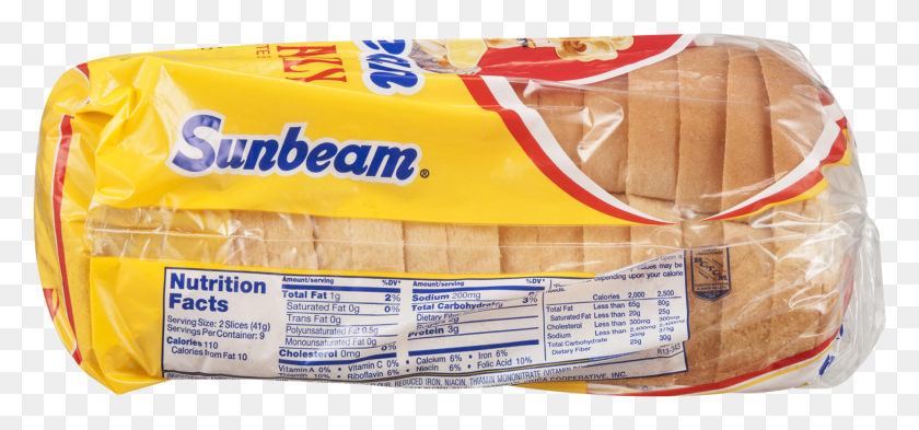 1800x770 Sunbeam Bread Nutrition Label, Food, Box, Sweets HD PNG Download