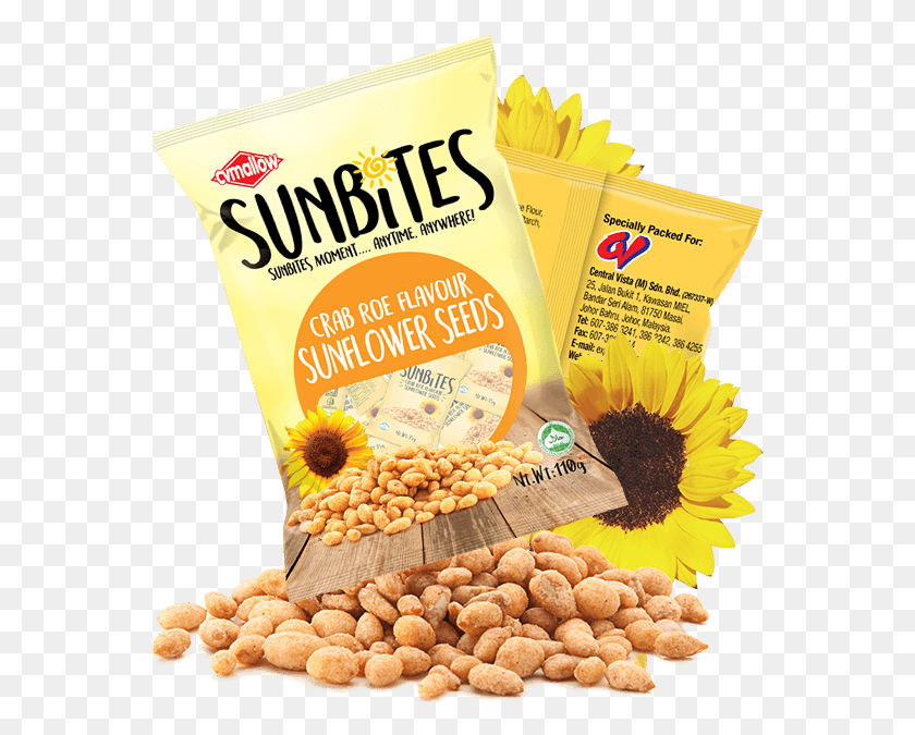 562x615 Sunbites Crab Roe Sunflower Seeds Connections, Plant, Vegetable, Food HD PNG Download