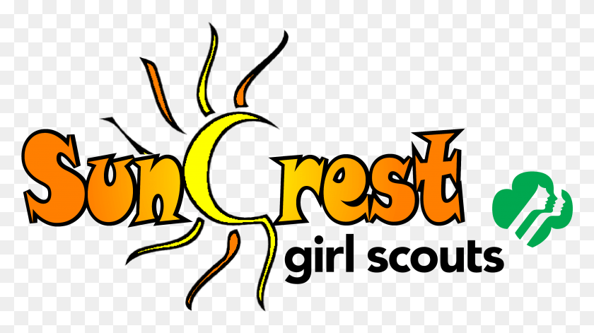 3614x1905 Descargar Png Suncrest Girl Scouts New Girl Scout, Texto, Etiqueta, Alfabeto Hd Png