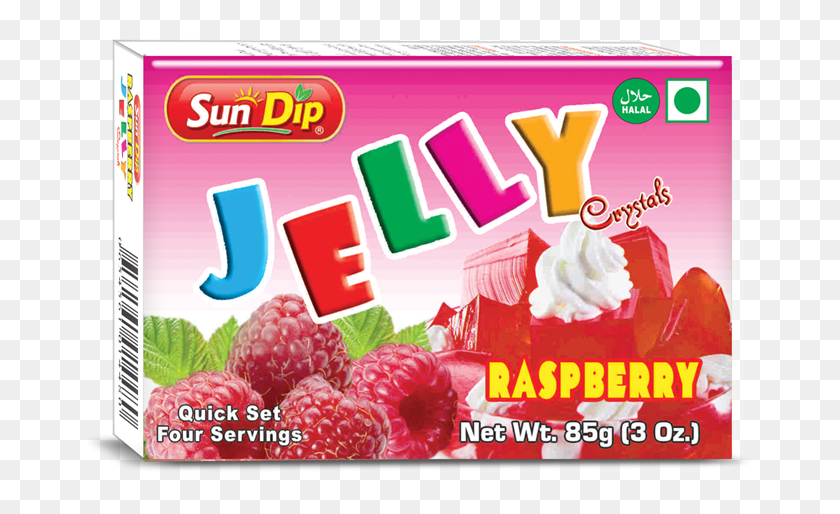 673x454 Sundip Raspberry Jello Halal Halal Jello, Fruit, Plant, Food HD PNG Download