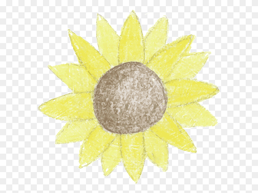 595x568 Sunflower Paper Relief Sculpture Easy, Pineapple, Fruit, Plant HD PNG Download