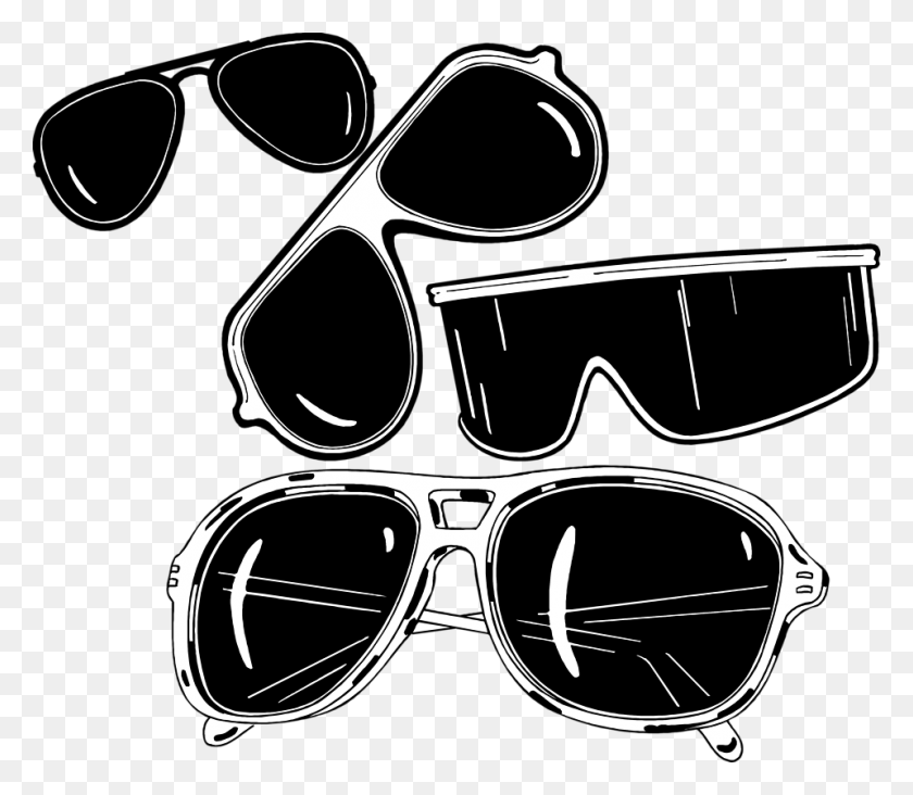 958x826 Sunglass Clipart Black And White Sunglasses Illustration, Glasses, Accessories, Accessory HD PNG Download