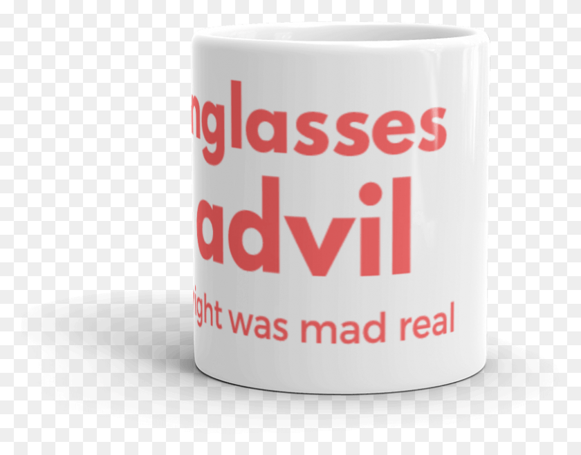 811x623 Sunglasses And Advil Print File Mockup Front View 11oz Adv, Coffee Cup, Cup, Ketchup HD PNG Download