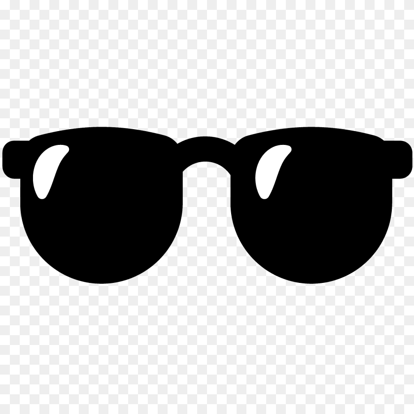 Sunglasses Emoji Clipart, Accessories, Glasses Sticker PNG