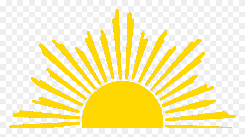 1450x767 Sunlight Clipart Quarter Half Sun Clipart Black And White, Logo, Symbol, Trademark HD PNG Download