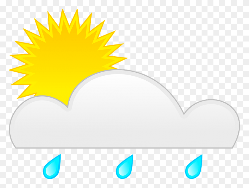 960x707 Sunlight Clipart Rain Clipart Frames Illustrations Sun And Snow Cartoon, Symbol, Light, Graphics HD PNG Download