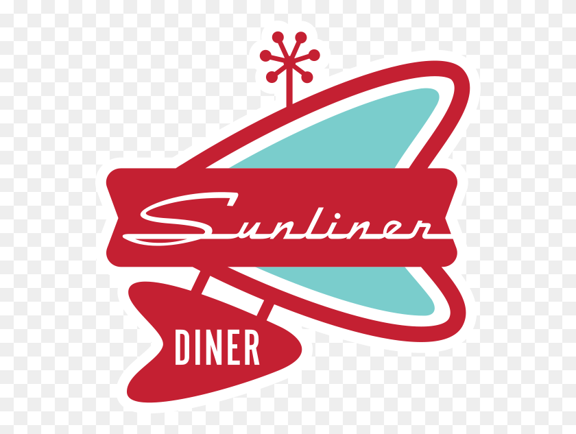 562x573 Sunliner Diner Sunliner Diner Sunliner Diner Gulf Shores Alabama, Label, Text, Transportation HD PNG Download