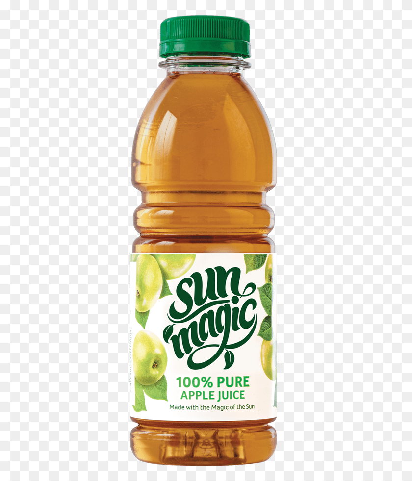 313x921 Sunmagic 500ml 100 Pure Apple Juice Apple Juice Bottle, Beer, Alcohol, Beverage HD PNG Download