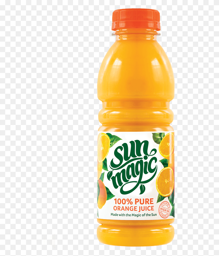 505x923 Sunmagic 500ml 100 Pure Orange Juice, Juice, Beverage, Drink HD PNG Download