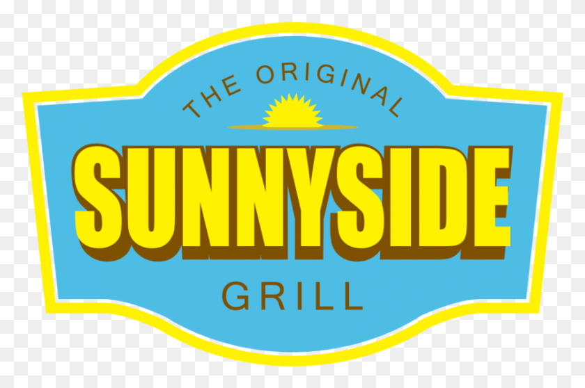 851x544 Sunny Side Grill Logo, Label, Text, Sticker HD PNG Download