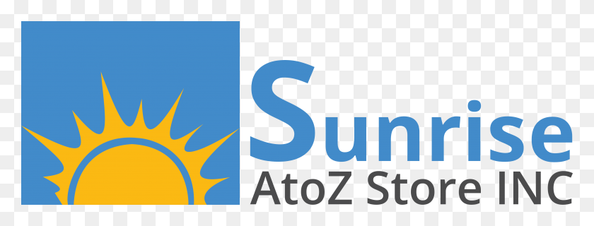 4338x1451 Descargar Png Sunrise A To Z Store Inc, Diseño Gráfico, Texto, Logotipo, Símbolo Hd Png