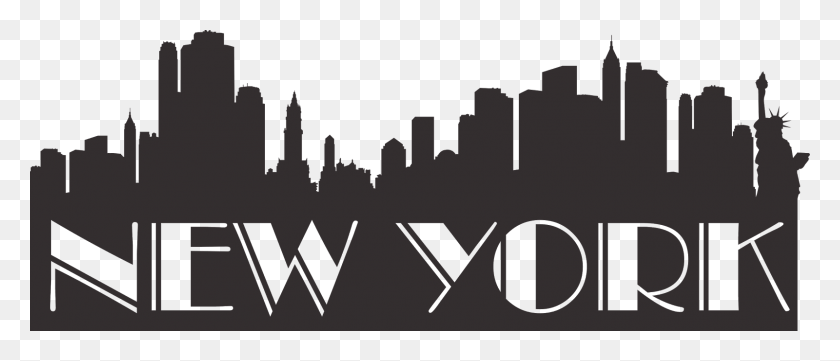 1600x619 Sunset In New York Logo Ville De New York, Lighting, Symbol, Text HD PNG Download