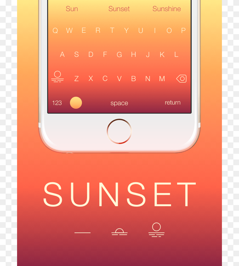 Sunset Mobile Phone, Electronics, Mobile Phone, Text Clipart PNG