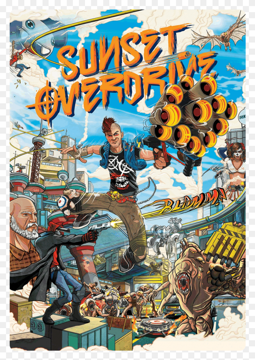 822x1186 Descargar Png Sunset Overdrive Sunset Overdrive Codex, Persona, Humano, Cartel Hd Png