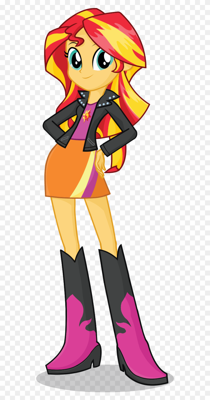 553x1537 Sunset Shimmer My Little Pony Equestria Girls Mane, Person, Human, Clothing HD PNG Download
