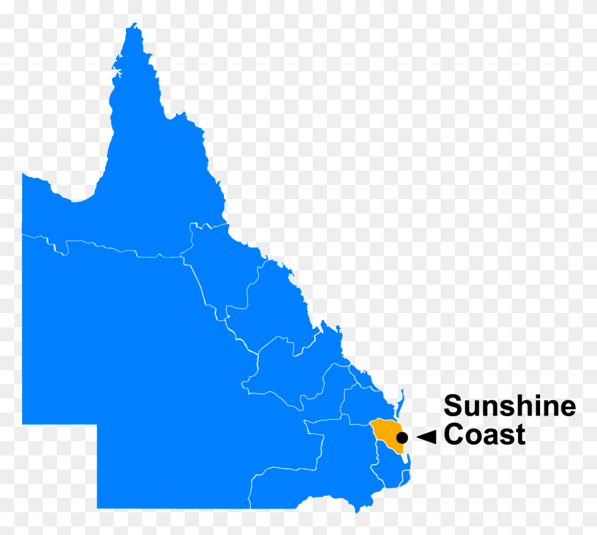1401x1243 Sunshine Coast And Hinterland Map Of Qld Fires, Nature, Outdoors, Sea HD PNG Download