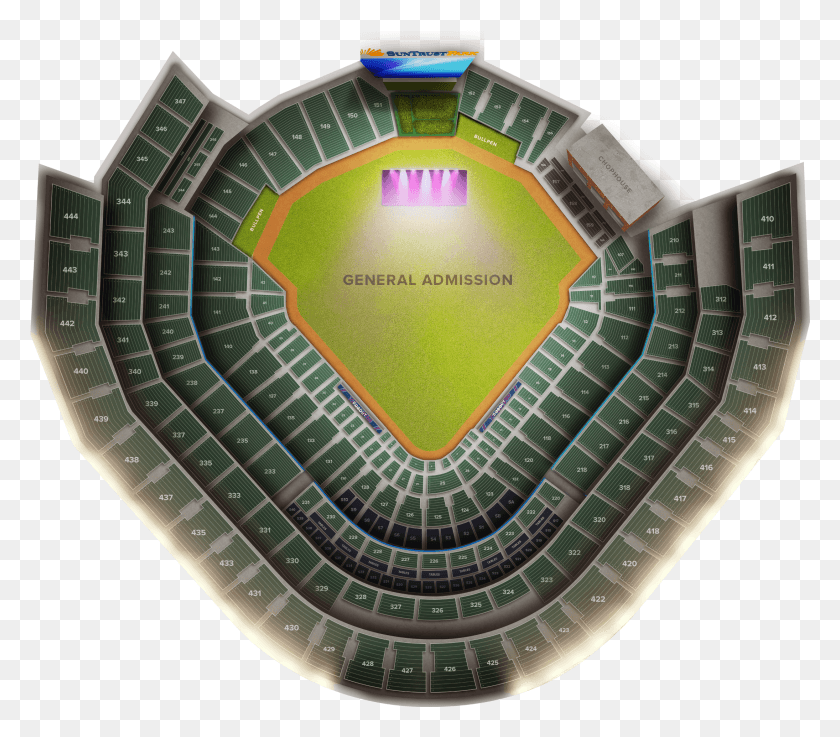 2190x1901 Suntrust Park Soccer Specific Stadium HD PNG Download