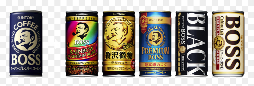 999x290 Suntry Boss Coffees, Lager, Beer, Alcohol HD PNG Download