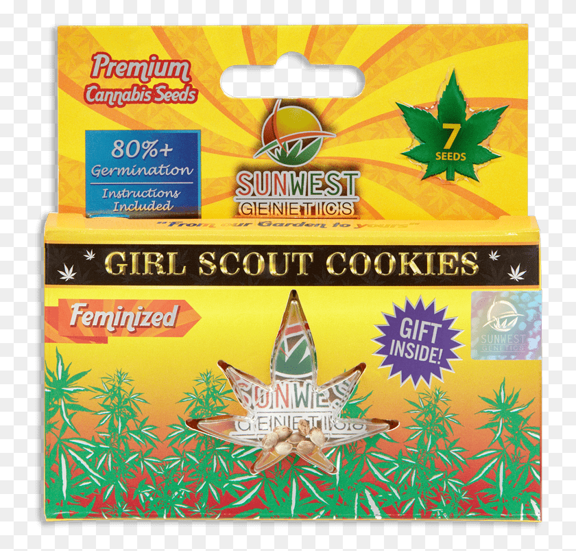 742x743 Sunwest Girl Scout Cookies Seeds Kush, Бумага, Самолет, Транспорт Hd Png Скачать