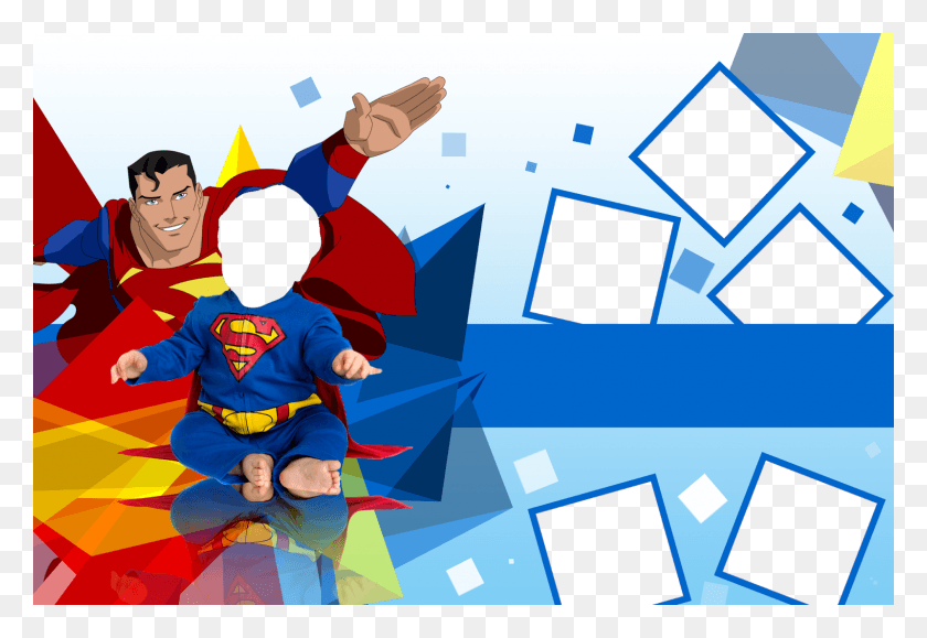 1600x1066 Super Baby Baby Tarpaulin Superman Background, Person, Human, Advertisement HD PNG Download