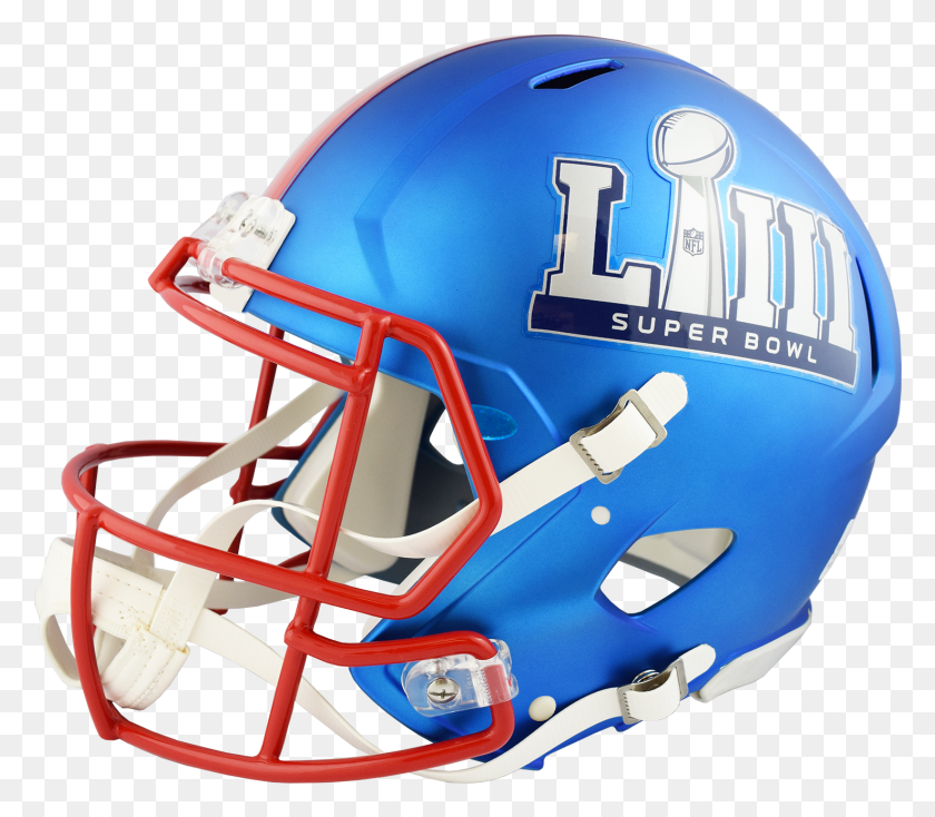 1475x1275 Super Bowl 53 Speed Authentic Left Side Super Bowl 53 Helmet, Clothing, Apparel, Football HD PNG Download