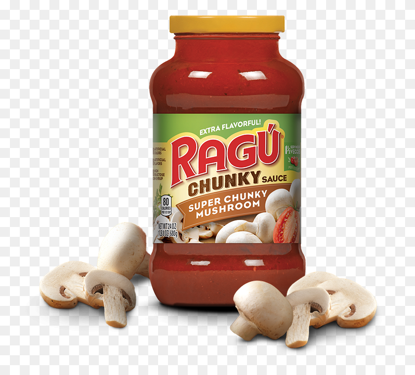 759x700 Super Chunky Mushroom Sauce Ragu Marinara Sauce, Ketchup, Food, Plant HD PNG Download