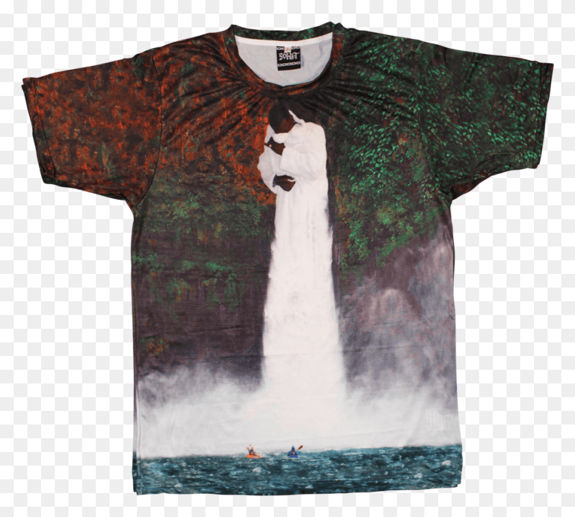 955x852 Descargar Png / Super Cold 39Gucci Waterfall39 T Shirt Waterfall, Ropa, Ropa, Manga Hd Png