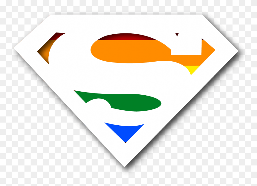 1233x866 Descargar Png / Super Gay Superman Logo, Etiqueta, Texto, Etiqueta Hd Png
