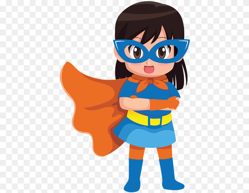 445x652 Super Girl Cartoon, Book, Comics, Publication, Baby PNG