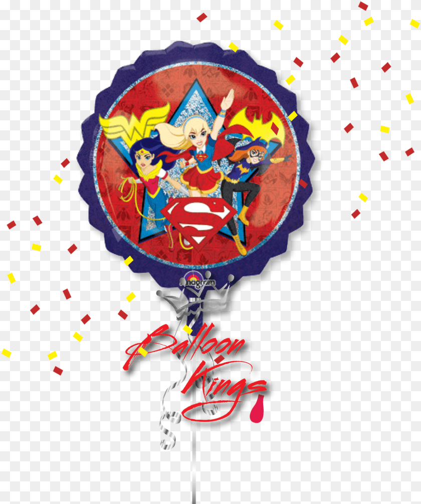 1656x1981 Super Girl Wonder Woman Bat Girl Dc Super Hero Girls Balloon, Book, Comics, Publication, Person Clipart PNG