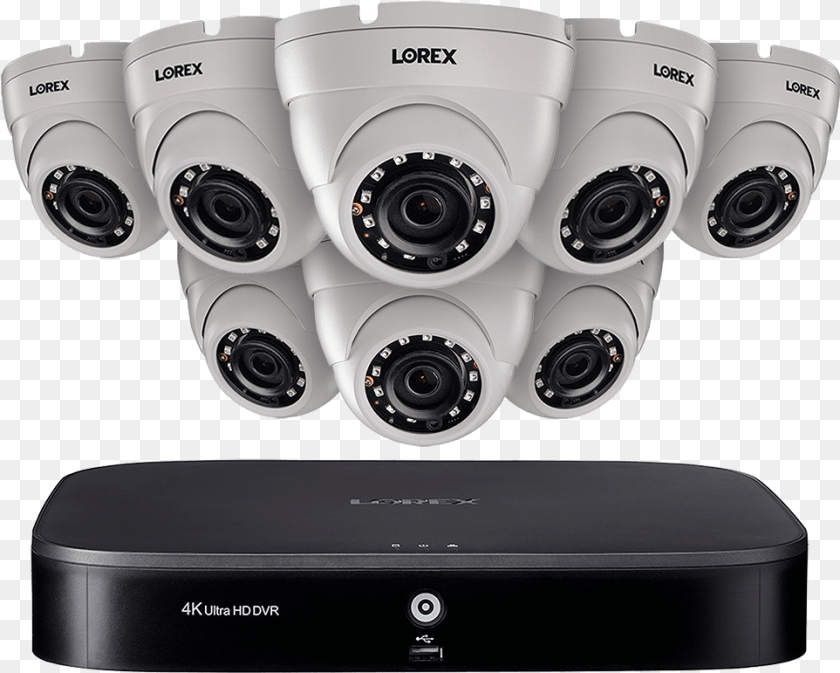 963x771 Super Hd 8 Channel Security System With Eight 2k Six Camera Home Security System, Electronics, Machine, Wheel PNG