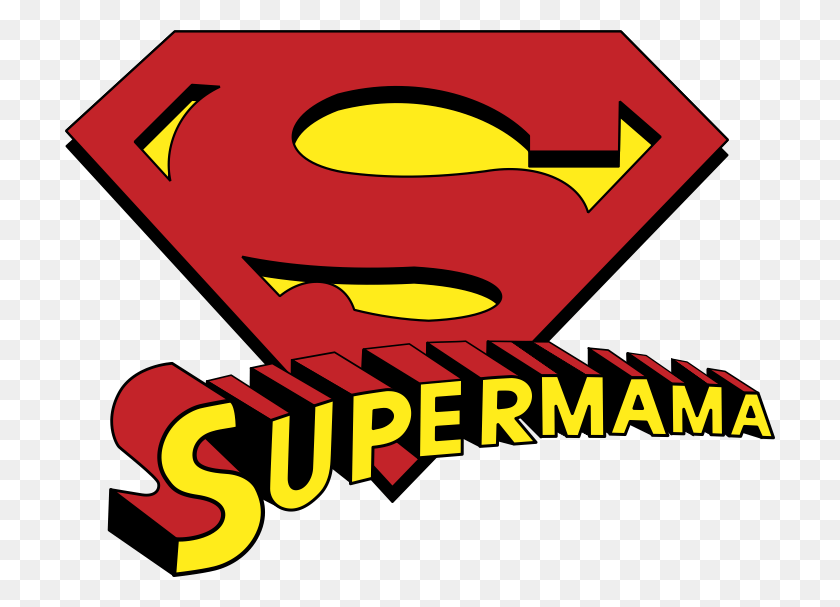 710x547 Super Mama Transparent Background Superman, Label, Text, Graphics HD PNG Download