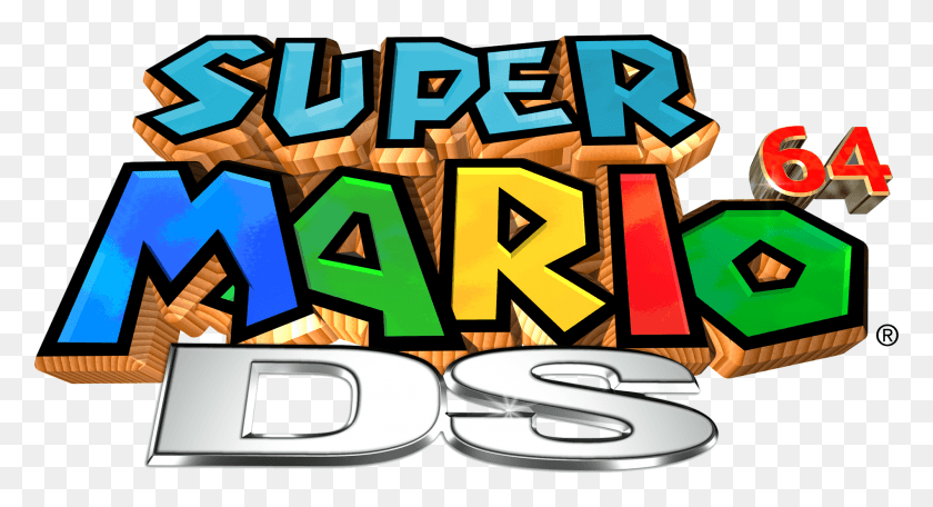 1897x964 Descargar Png Super Mario 64 Ds Super Mario 64 Ds Título, Dinamita, Bomba, Arma Hd Png