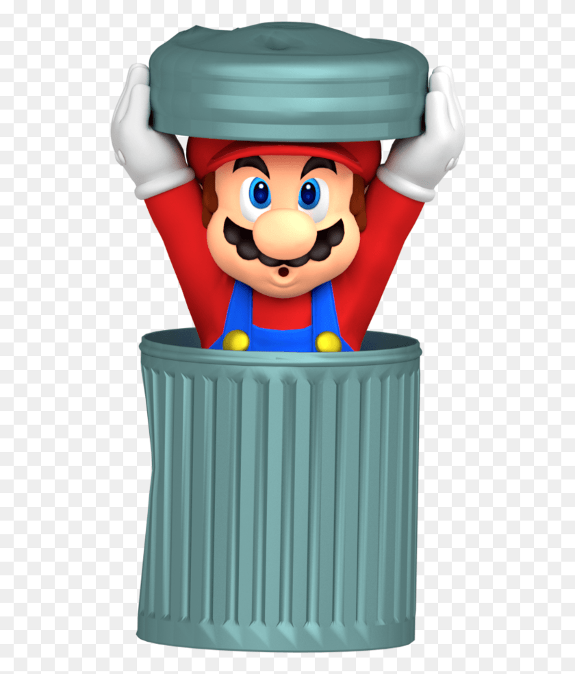 522x924 Descargar Png / Super Mario Advance Trash Can Recreación Por Mario Trash Can Png