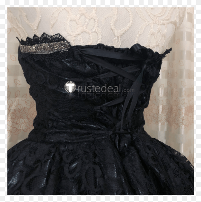 801x806 Super Mario Bros Bowsette Princess Bowser Black Lace Little Black Dress, Clothing, Apparel, Evening Dress HD PNG Download