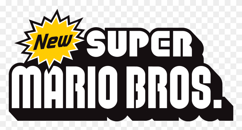 1830x918 Super Mario Bros Logo New Super Mario Text, Symbol, Alphabet, Trademark HD PNG Download