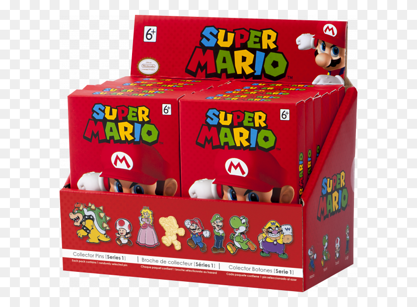 600x560 Super Mario Collector Pins Series 1 Super Mario Collectors Pins, Toy, Sweets, Food HD PNG Download