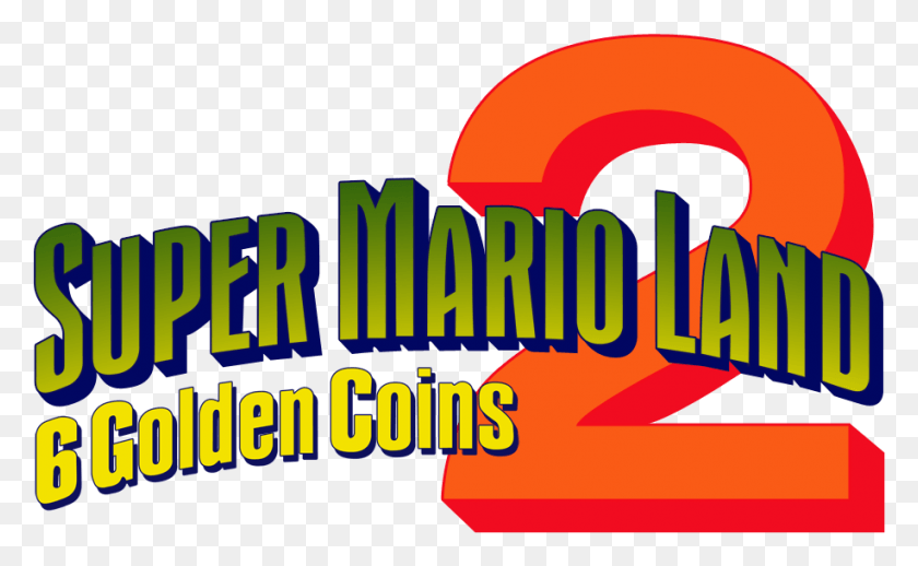 916x539 Descargar Png Super Mario Land 2 6 Golden Coins Super Mario Land 2 6 Golden Coins, Texto, Alfabeto, Gráficos Hd Png