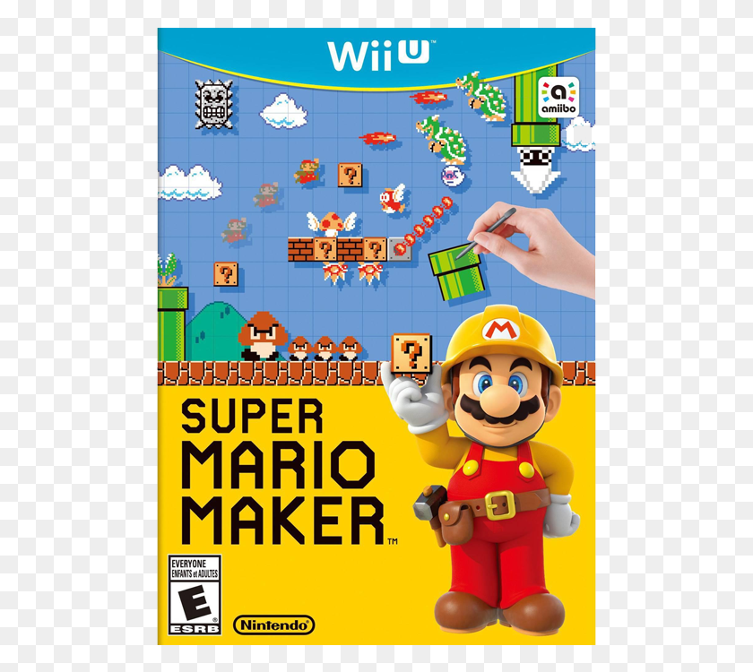 491x690 Super Mario Maker Для Wii U, Человек, Человек, Шлем Hd Png Скачать