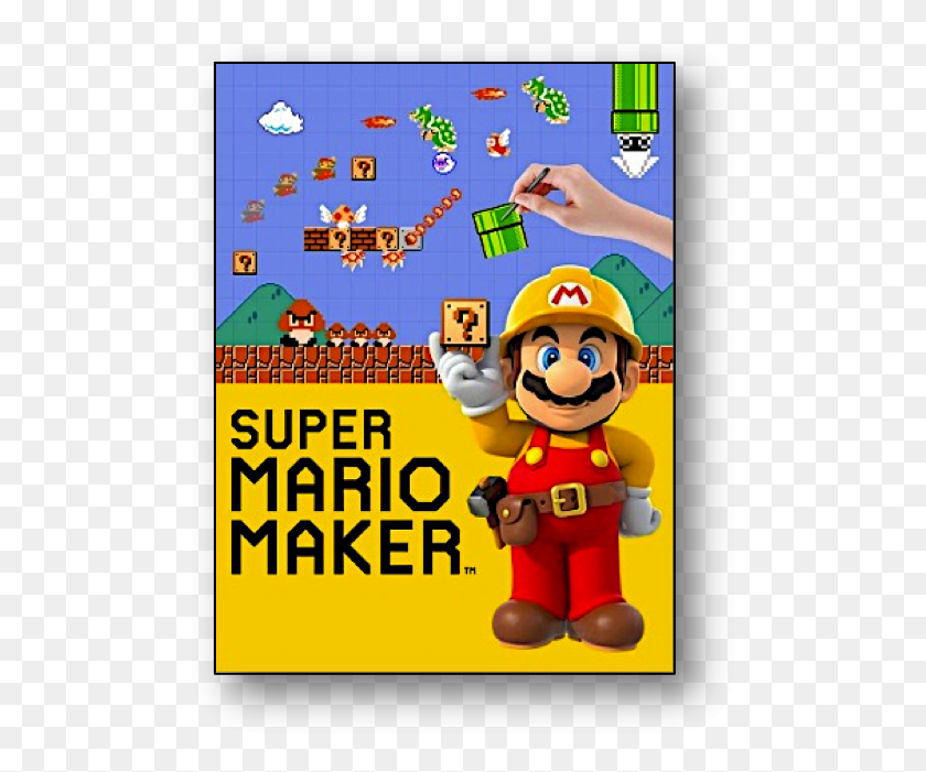 503x641 Super Mario Maker - Это Совершенно Новая Игра, Которая Была Выпущена Игры Для Wii U, Человек, Человек, Флаер Hd Png Скачать