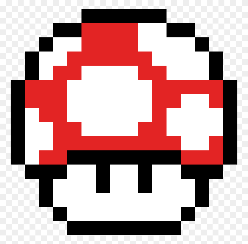 769x769 Descargar Pngsuper Mario Mushroom Toad Mario Pixel Art, Pac Man, Primeros Auxilios, Almohada Hd Png