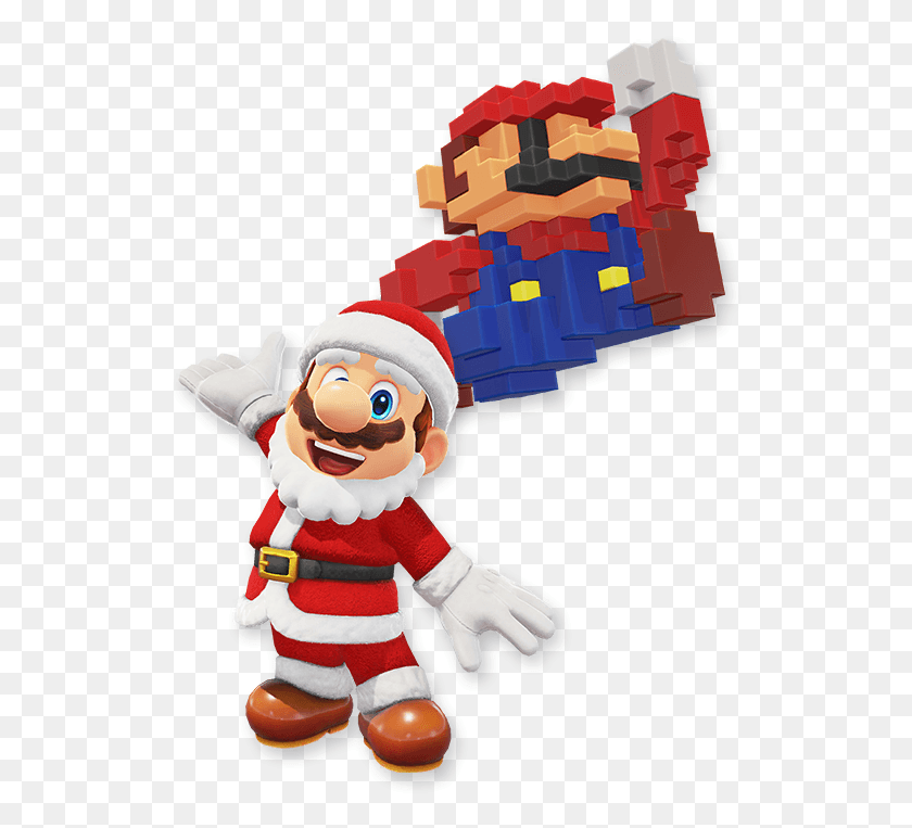 528x703 Super Mario Odyssey Santa 8 Bit Costume Mario Odyssey 8 Bit Cap, Toy, Elf HD PNG Download