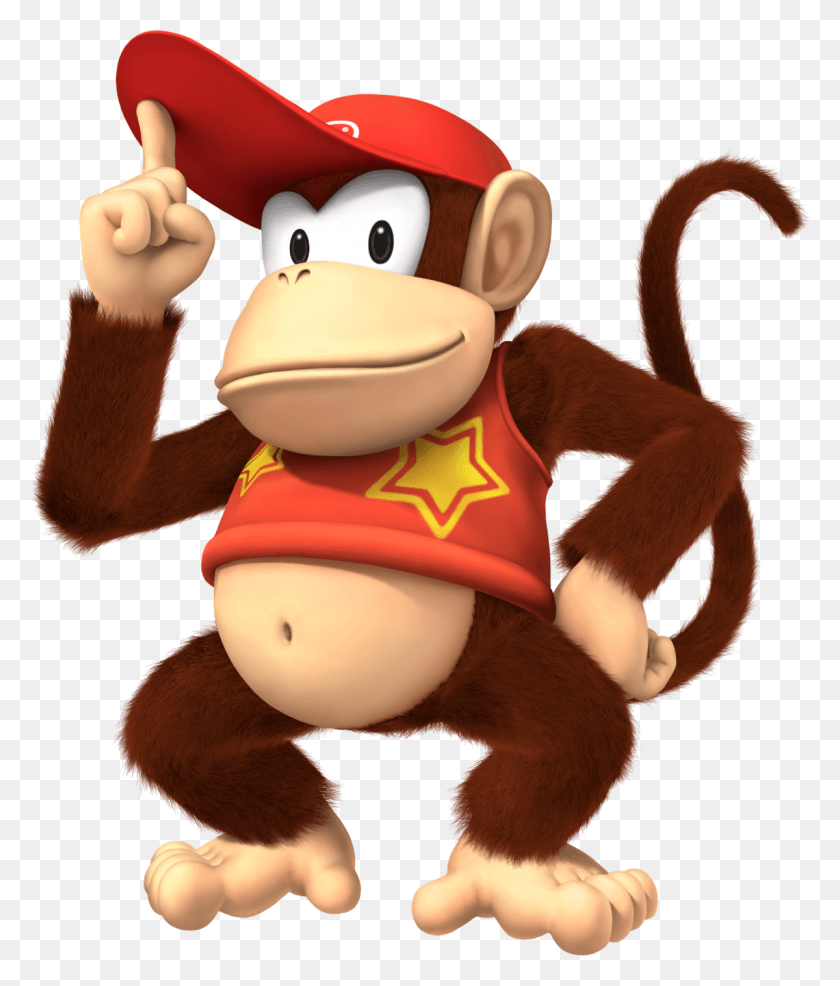 1200x1426 Super Mario Party Diddy Kong, Plush, Toy, Sweets HD PNG Download
