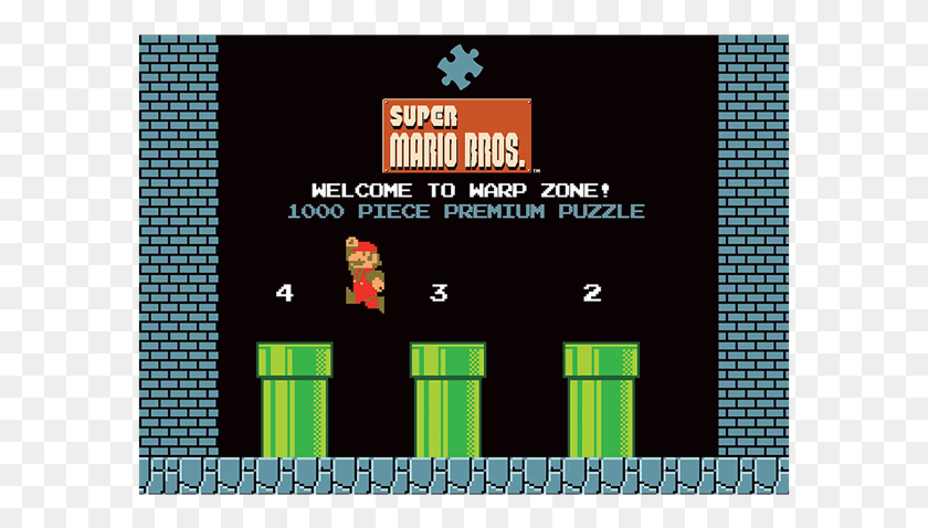 591x418 Descargar Png / Super Mario Warp Pipe 1000Pce Puzzle Super Mario Bros Hd Png